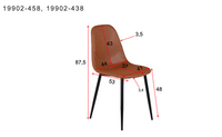 Spisestol Polar 2-pakk – brun
