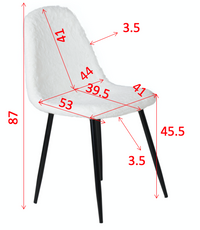 Spisestol Polar 2-pakk – svart