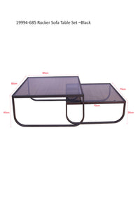 Sofabord Rocker 81 x 81 – hvit