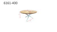 Spisebord Mexico rundt ⌀140 – natur