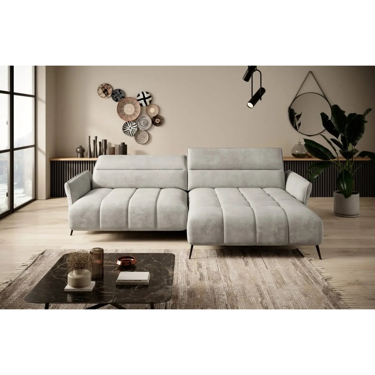Cavani S hjørnesofa – Moderne eleganse med elektrisk seteforlengelse