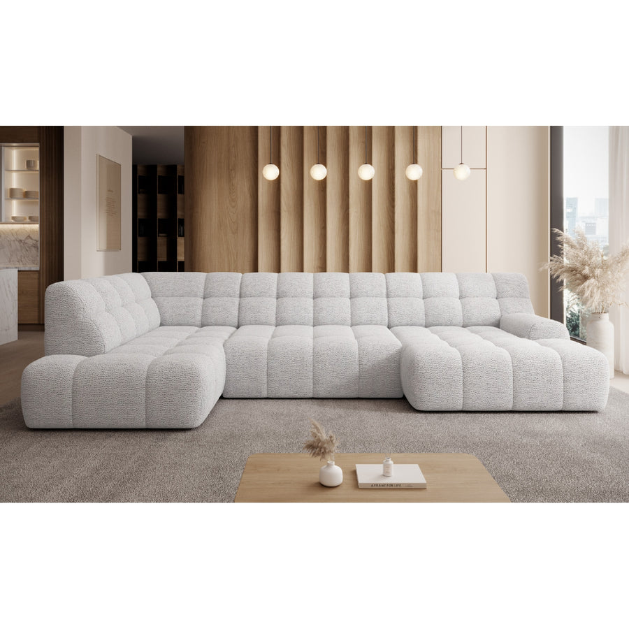 Cocoon XL hjørnesofa – Stor U-formet sofa med elektrisk setedybde