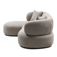 Hjørnesofa Tiubo – lys beige / venstrevendt