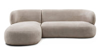 Hjørnesofa Tiubo – lys beige / venstrevendt