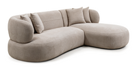 Hjørnesofa Tiubo – lys beige
