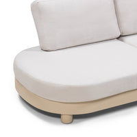 Santa Ana loungesett 166x205cm. buet hjørnesofa med 2 marmorbord
