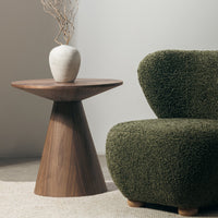 Sofabord ANGE 60×55 cm Valnøtt