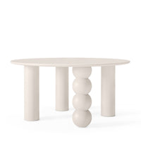 Sofabord Bolla – rund / 80 cm / dekorativ kulefot