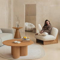 Sofabord TORINO 100×44,5 cm Eik
