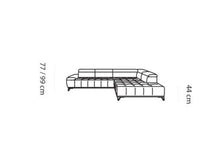 Hjørnesofa Palladio L 320x220cm. ( med elektrisk skyvedel)