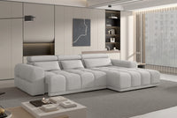 Hjørnesofa Panama S (290x188cm) med elektrisk skyvedel