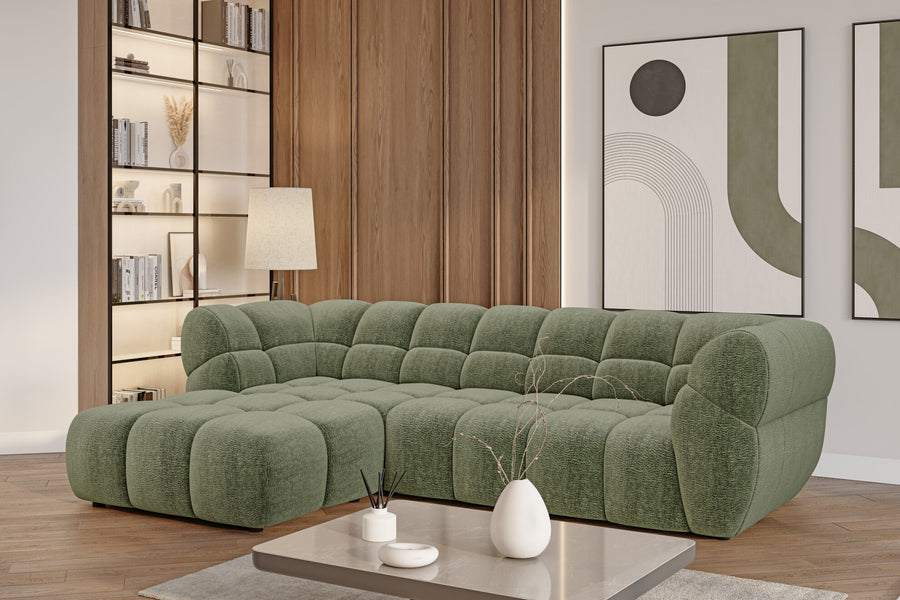 Hjørnesofa Phantom S med elektrisk seteforlengelse