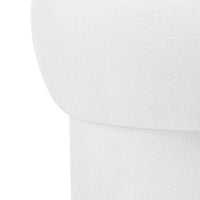 Puff Bloop – polstret / hvit / rund