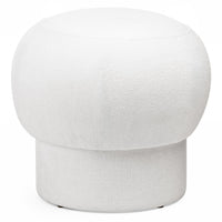 Puff Bloop – polstret / hvit / rund