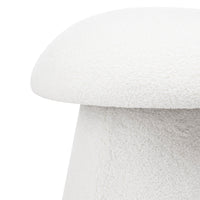 Puff Cap – bouclé / hvit