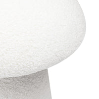 Puff Cap – bouclé / hvit