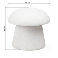 Puff Cap – bouclé / hvit