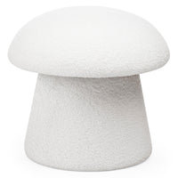 Puff Cap – bouclé / hvit