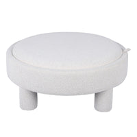 Puff Melisa – polstret / krem beige