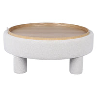 Puff Melisa – polstret / krem beige