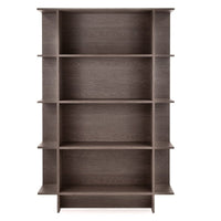 Kanso Bokhylle 120 x 35 x 176,9 cm – 4 Hyller Baltic Storm Oak Minimalistisk Design