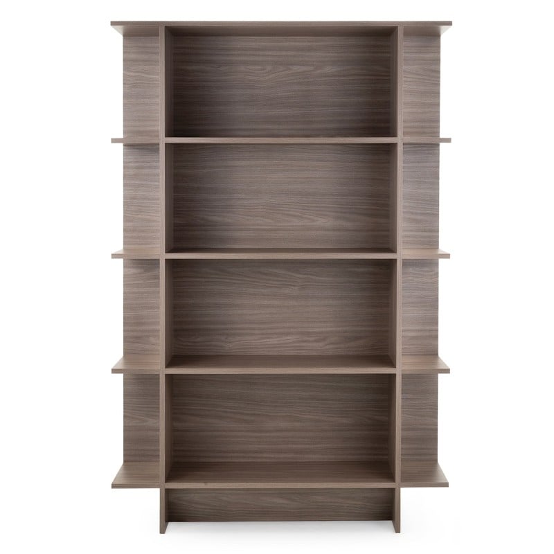 Kanso Bokhylle 120 x 35 x 176,9 cm – Pearl Oak 4 Hyller Minimalistisk Design