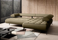 Hjørnesofa Seledo L 268x224cm. (med elektrisk skyvedel)
