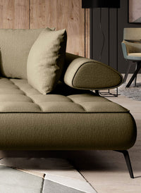 Hjørnesofa Seledo L 268x224cm. (med elektrisk skyvedel)