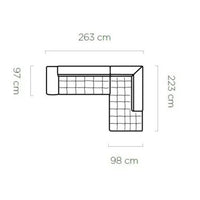 Hjørnesofa Selva L 263x223cm.