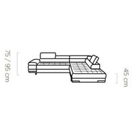 Hjørnesofa Selva L 263x223cm.