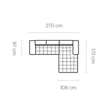 Hjørnesofa Selva Mini 270x173cm.