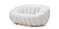 Sofa Firenze – bouclé / hvit / 2-seter