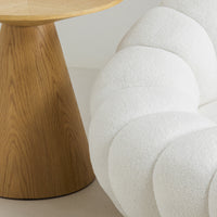 Sofa Firenze – bouclé / hvit / 2-seter