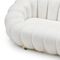 Sofa Firenze – bouclé / hvit / 2-seter