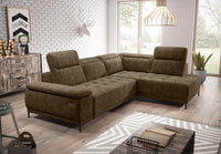 Hjørnesofa Focus L 278x204cm. (med elektrisk skyvedel)