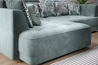 Hjørnesofa Tiga 286x207cm. (med elektrisk skyvedel)