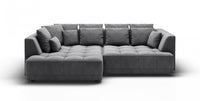 Hjørnesofa Tiga 286x207cm. (med elektrisk skyvedel)