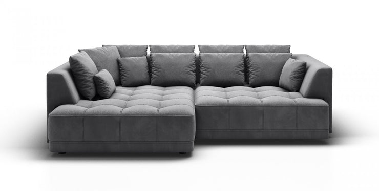 Hjørnesofa Tiga 286x207cm. (med elektrisk skyvedel)