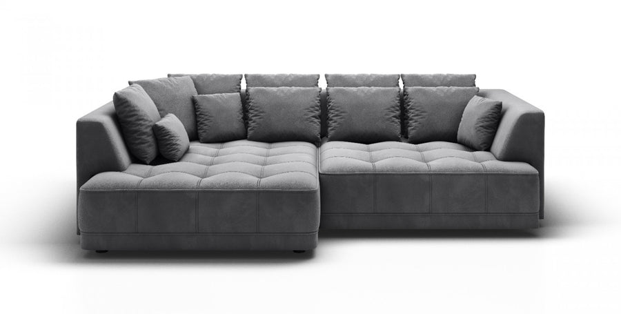 Hjørnesofa Tiga 286x207cm. (med elektrisk skyvedel)