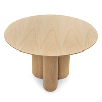 Rundt spisebord AVAS 121cm. – Naturlig eik