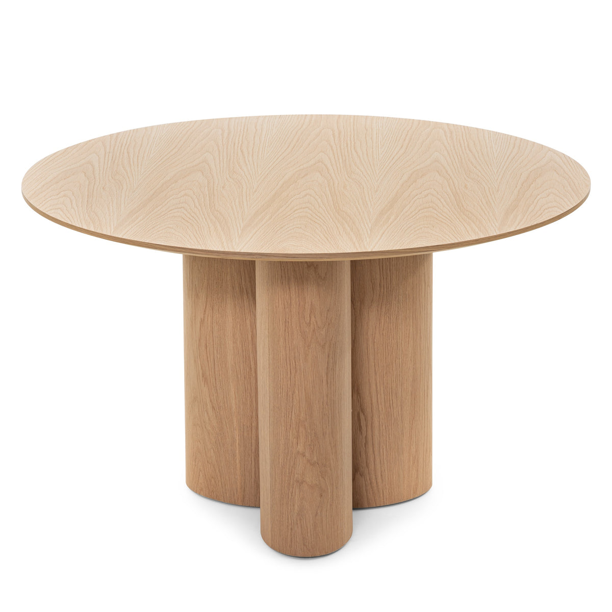 Rundt spisebord AVAS 121cm. – Naturlig eik