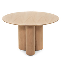 Rundt spisebord AVAS 121cm. – Naturlig eik