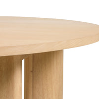 Rundt spisebord Bali – krem og hvit / 120 cm