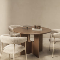 Spisebord Hill – brun / 120 cm