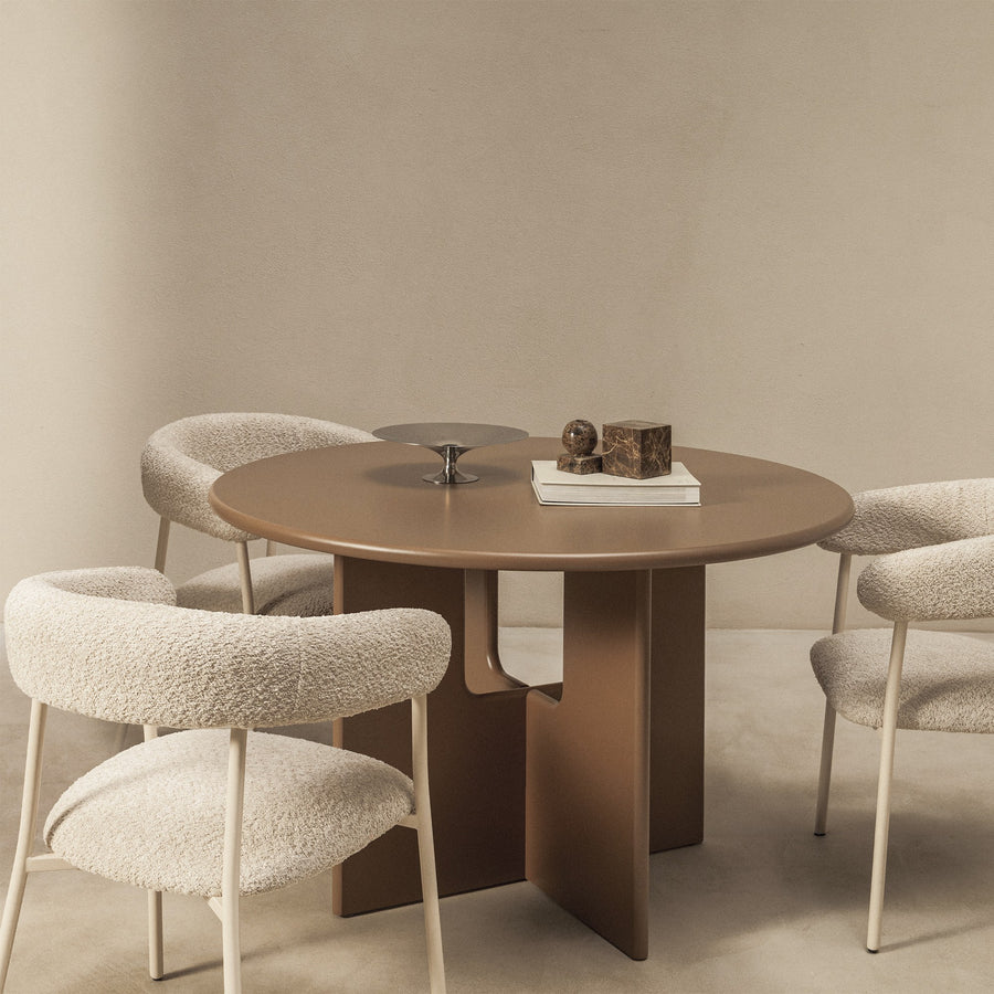 Spisebord Hill – brun / 120 cm