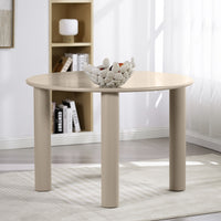 Joki spisebord – rundt 110 cm, mørk beige, matt finish
