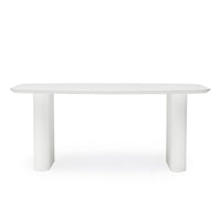 Spisebord Mesilla – lameller / hvit / 180 cm