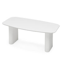 Spisebord Mesilla – lameller / hvit / 180 cm