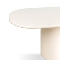 Spisebord Modesto – høyglans / lys beige / 180 cm