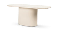 Spisebord Modesto – høyglans / lys beige / 180 cm